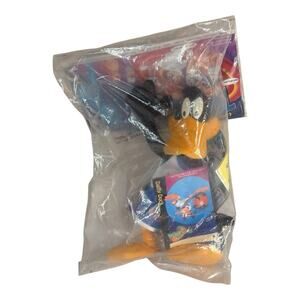 SEALED VTG 1996 "Space Jam" Daffy Duck Plush Warner Bros Mcdonalds Looney Tunes